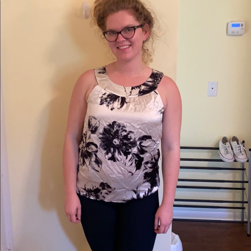 Silk Flowy Tank Top
